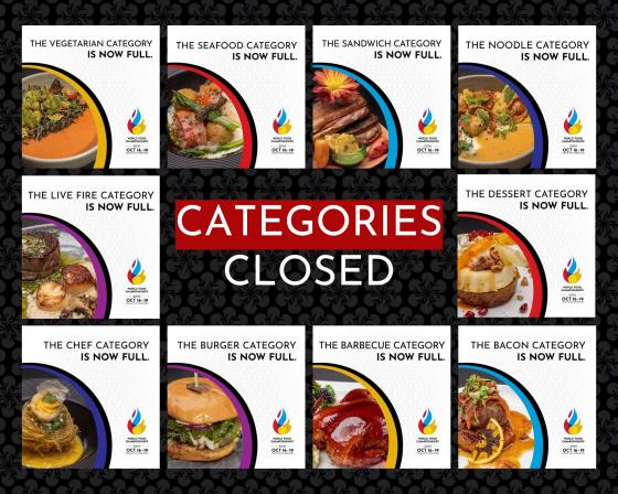 All Categories Now Closed for 2025 World Food Championships in Indianapolis